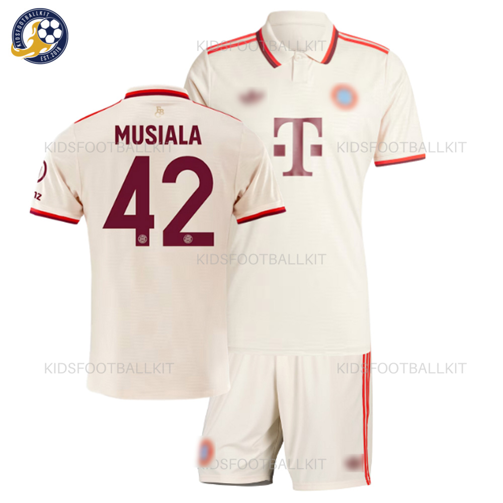 Bay^_^rn Third Kids Football Kit 2024/25 – MUSIALA 42 (No Socks)